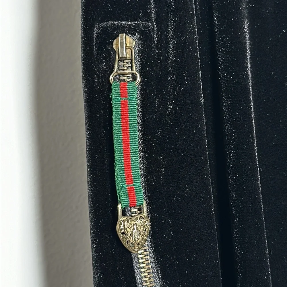 Gucci Vintage Y2K Velour Tracksuit Flare Jogger Pants